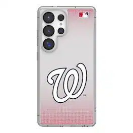 Keyscaper - MLB - Washington Nationals Linen Logo Galaxy Clear Case - S23 - Multicolor