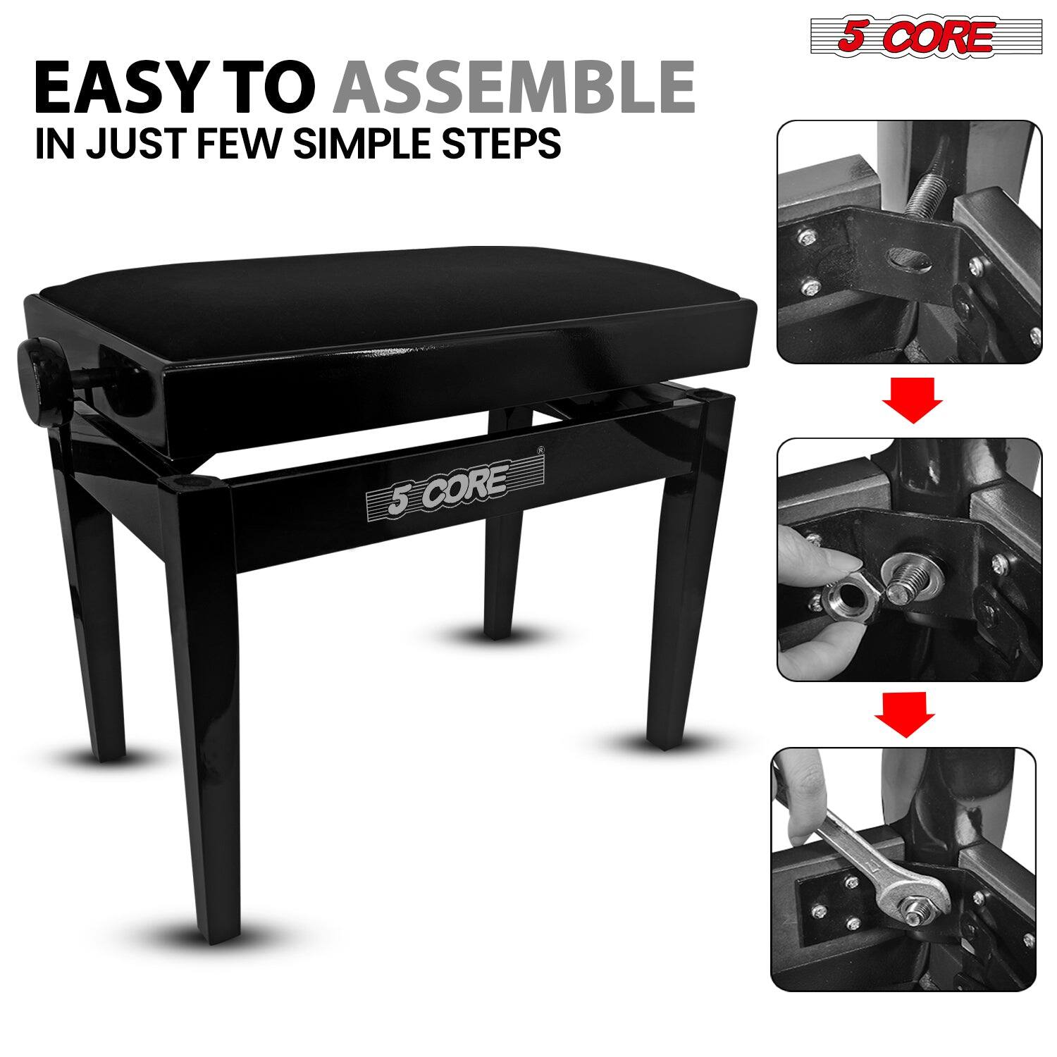 EASY TO ASSEMBLE IN JUST FEW SIMPLE STEPS 5 CORE 5 CORE