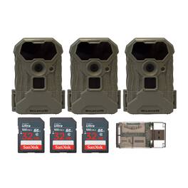 Stealth Cam - Wildview 14MP Trail Camera with 32GB Memory Card Bundle (3-Pack)