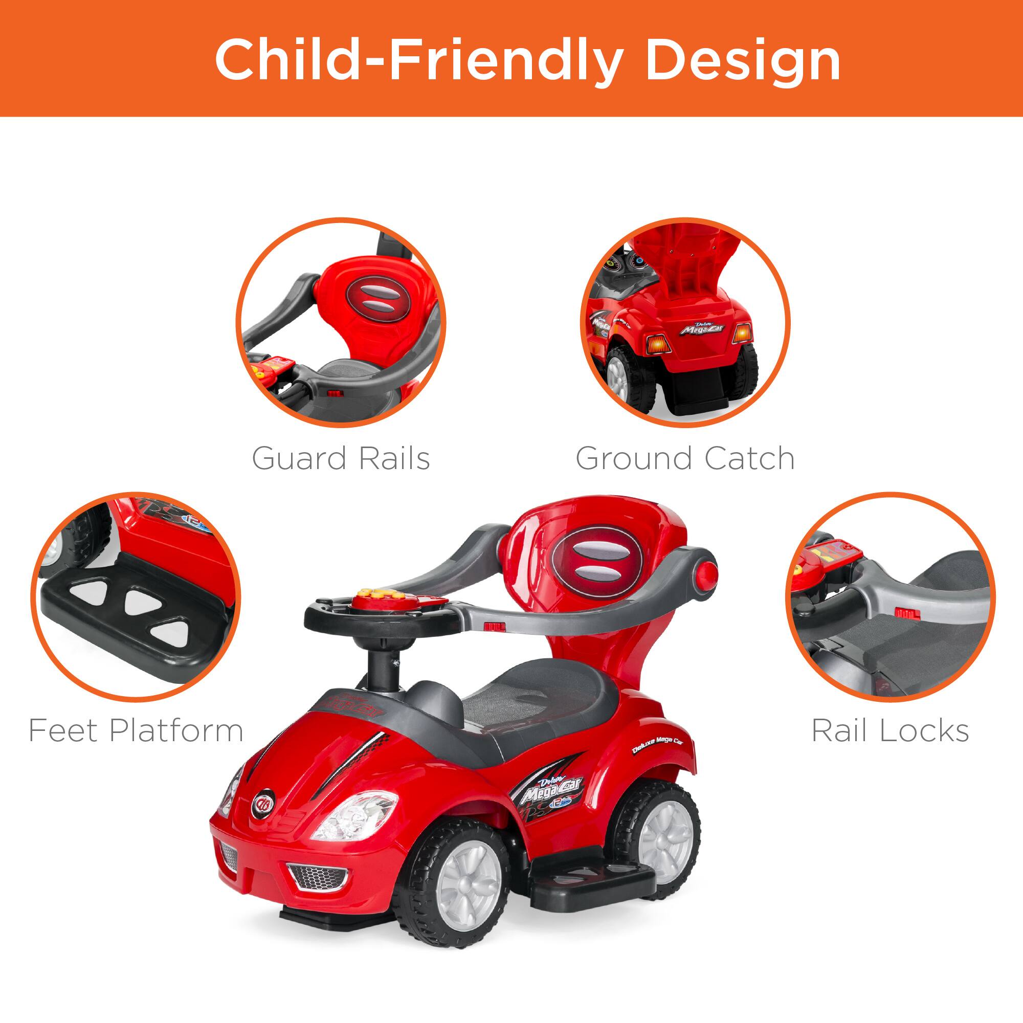 Child-Friendly Design

1. Guard Rails
2. Ground Catch
3. Feet Platform
4. Rail Locks