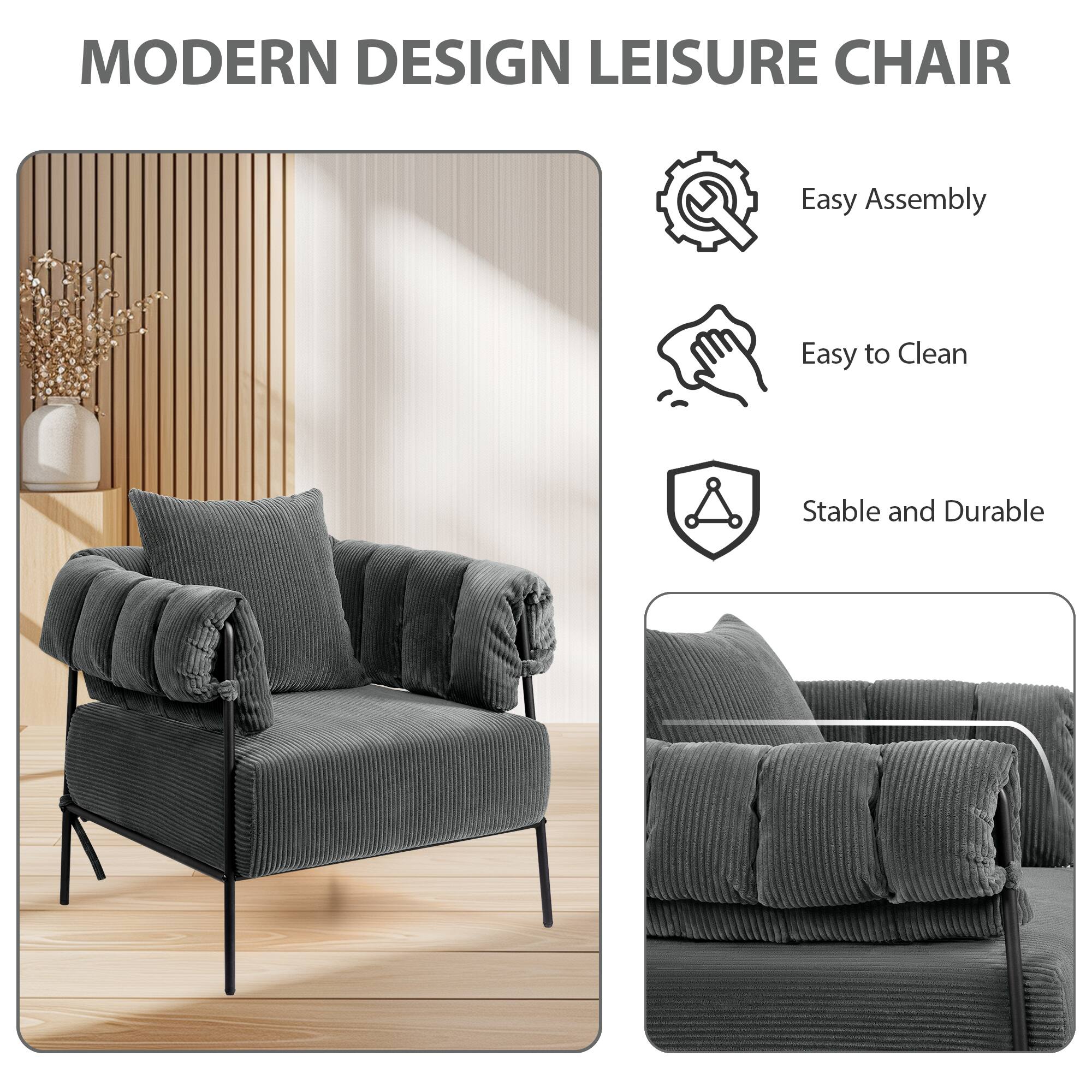 MODERN DESIGN LEISURE CHAIR

- Easy Assembly
- Easy to Clean
- Stable and Durable
