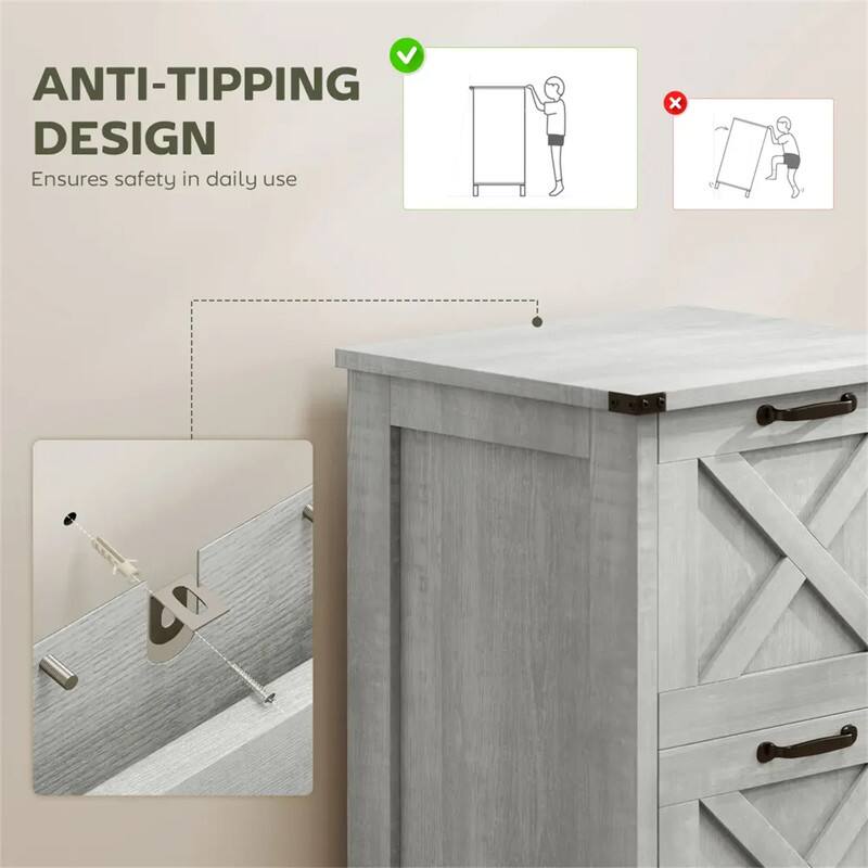 ANTI-TIPPING DESIGN  
Ensures safety in daily use