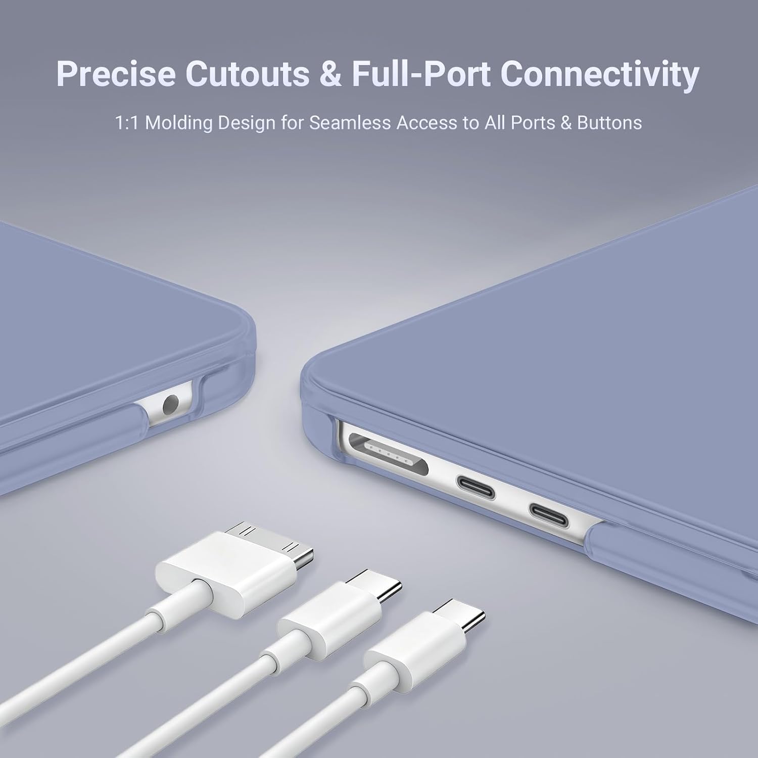 Precise Cutouts & Full-Port Connectivity  
1:1 Molding Design for Seamless Access to All Ports & Buttons
