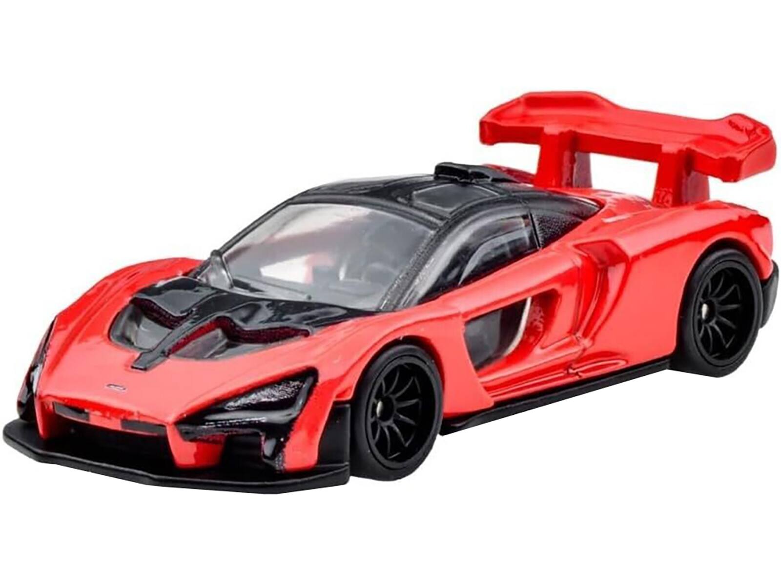 Angle. Hot Wheels - McLaren Senna Red "Fast X" (2023) Movie "Fast & Furious" Series Diecast Model Car by Hot Wheels - Red.