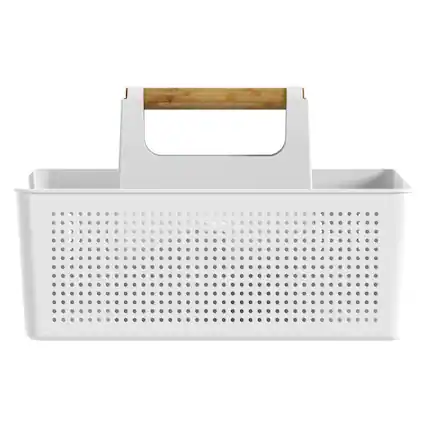 Front. OU - OU Cleaning Caddy, Cleaning Supplies Storage Organizer Bucket with Handle.