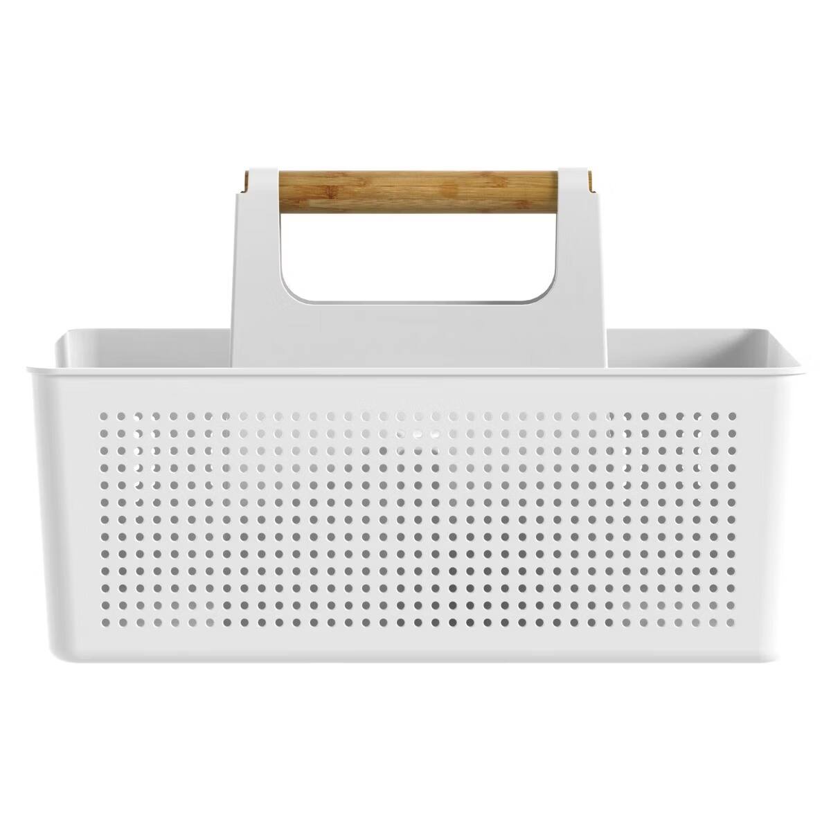 Front. OU - OU Cleaning Caddy, Cleaning Supplies Storage Organizer Bucket with Handle.