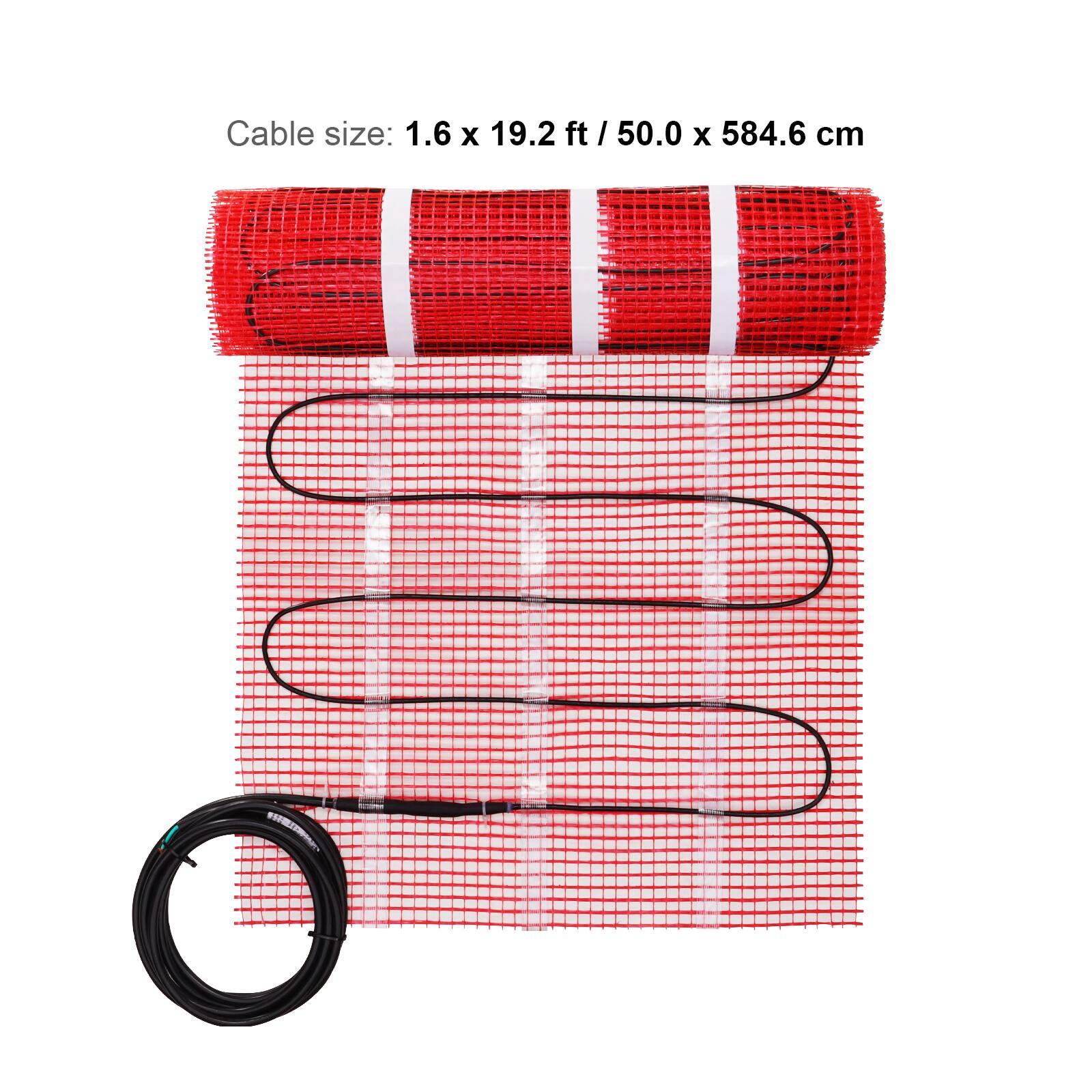 Cable size: 1.6 x 19.2 ft / 50.0 x 584.6 cm