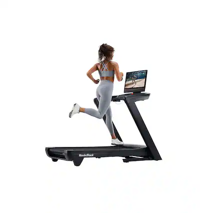Front. NordicTrack - NordicTrack Commercial 2450 Treadmill with 24" Pivoting Touchscreen - Black.