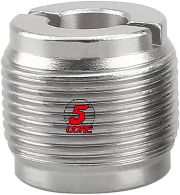 Angle. 5 CORE - 5 Core Mic Stand Adapter 12 Pieces 3/8 Female to 5/8 Male Screw Thread Conversion Connector - Silver.