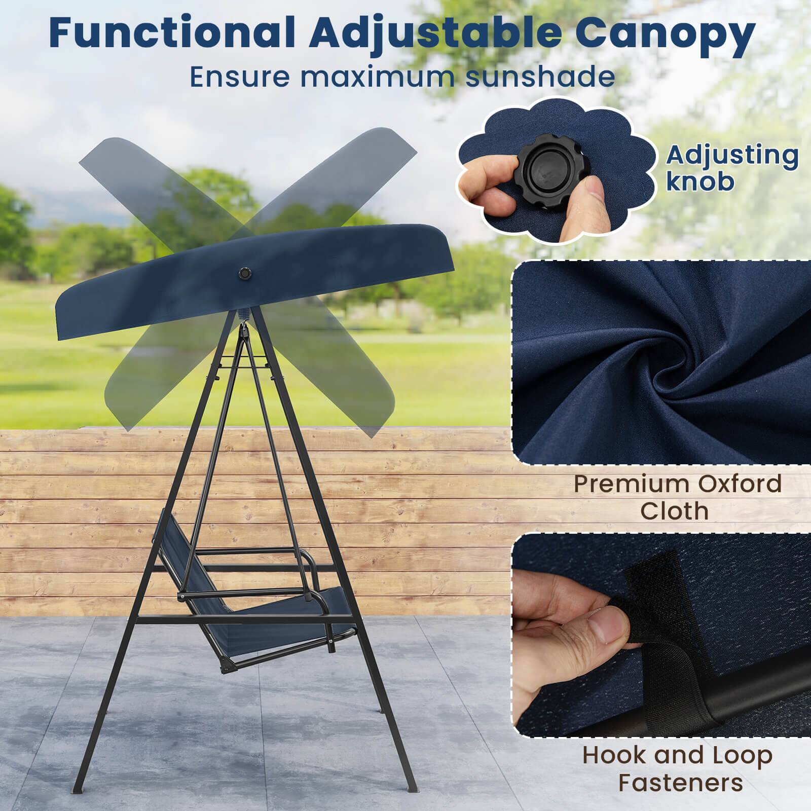 Functional Adjustable Canopy

Ensure maximum sunshade

Adjusting knob

Premium Oxford Cloth

Hook and Loop Fasteners