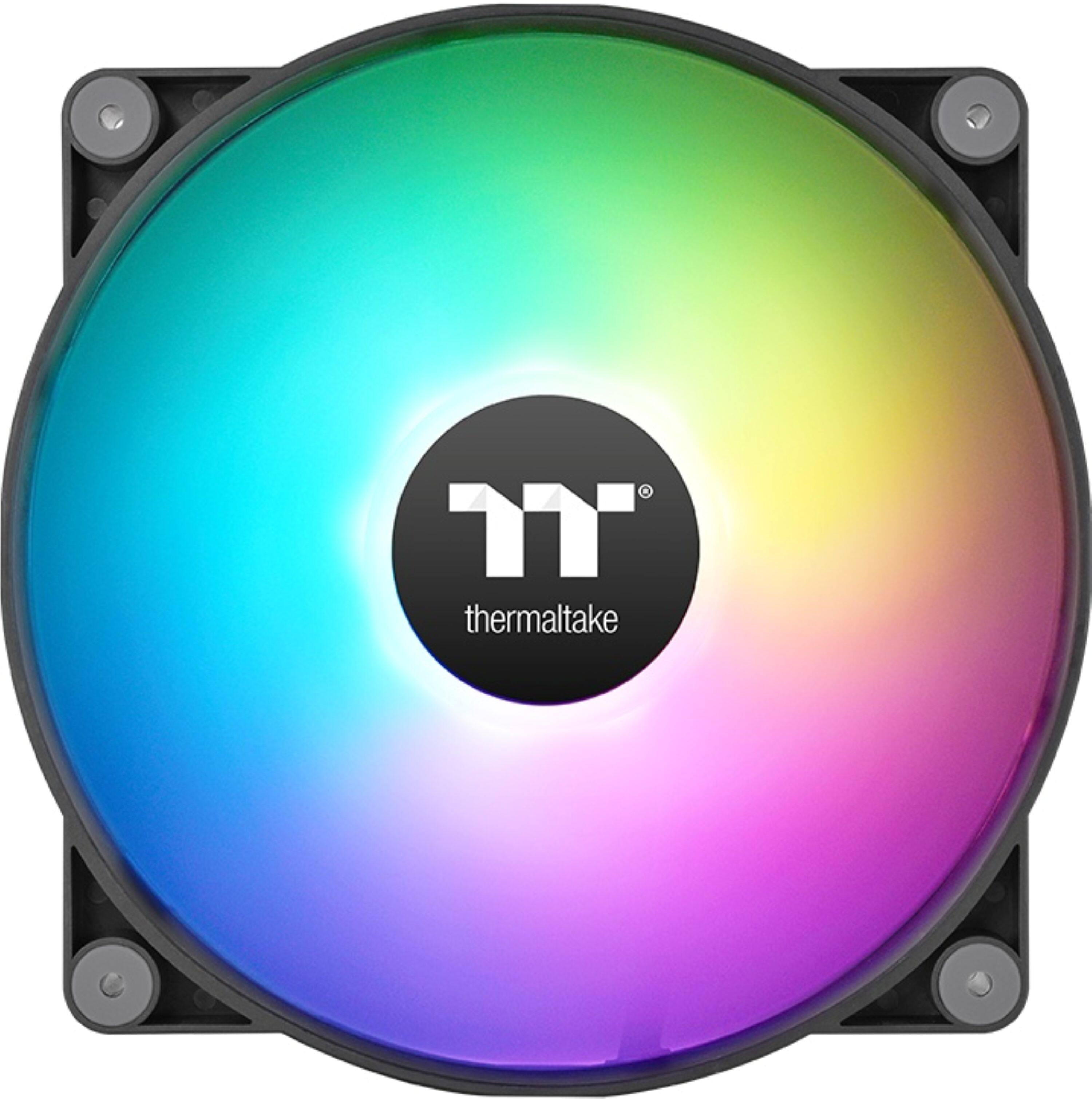 Angle. Thermaltake - CT200 ARGB PWM 200mm Computer Case Fan with Hydraulic Bearing (Single Pack) - Black.