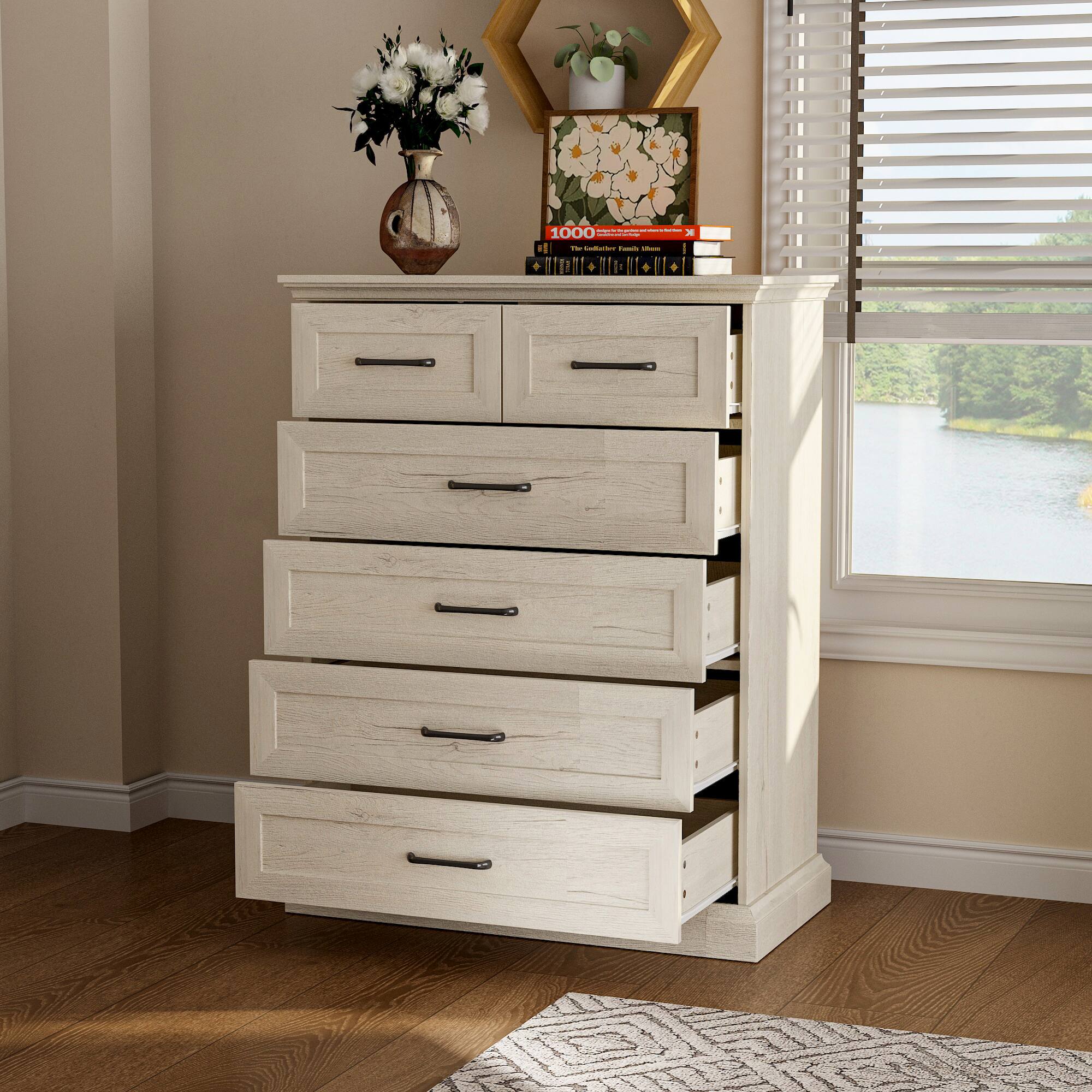 Alt View 5. Famapy - Vertical Storage Chest – Multi-Drawer Cabinet for Bedroom, Living Room, Entryway, Dining Room, Home Organization - Gray.