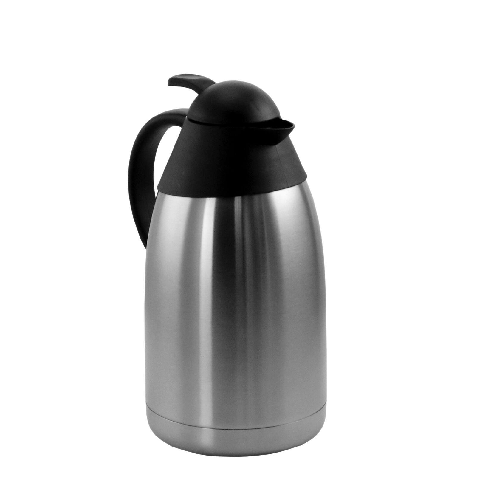 Alt View 1. MegaChef - MegaChef 2.11 Quart Stainless Steel Thermal Beverage Carafe for Coffee and Tea - Silver and Black.