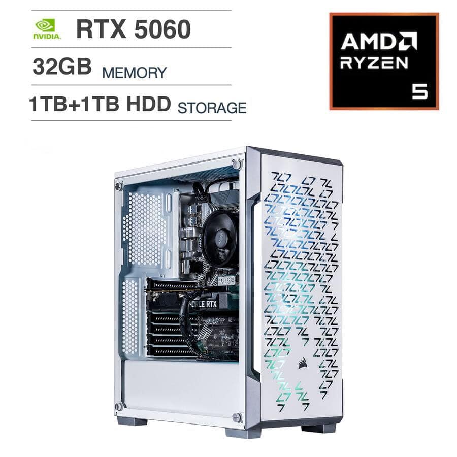 ♢富士通♢ホワイトBIBLO♢WINDOWS10♢大容量HDD♢テンキ♠HDMI Velztorm Fultix Gaming Desktop (Ryzen 5 5500, 32GB, 1TB SSD+1TB