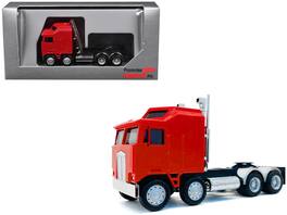 K100 5 Bar Grill Twin Steer Truck Tractor 1/87 (HO) Plastic Model Car by Promotex - Red