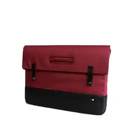 PKG - Grab-Bag Foldover Tote Bag - Burgundy