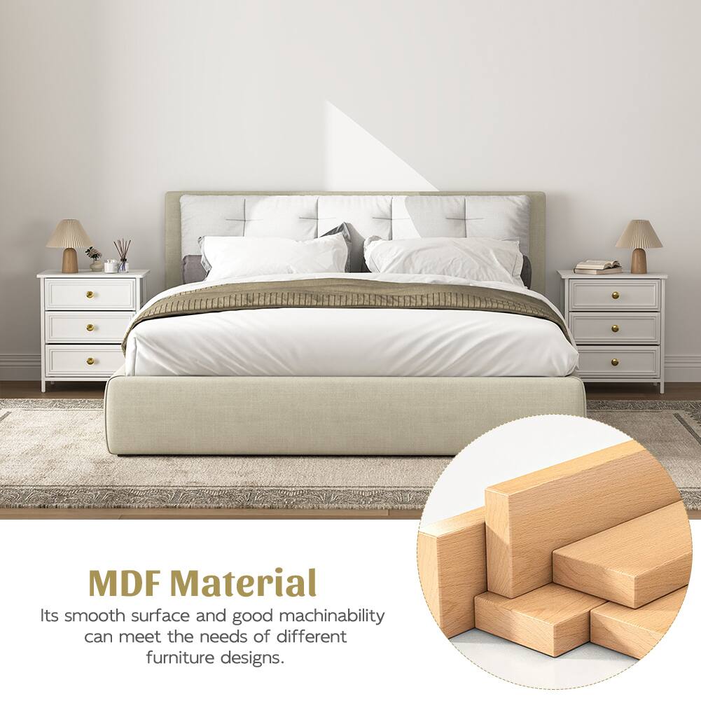 MDF Material  
Its smooth surface and good machinability can meet the needs of different furniture designs.