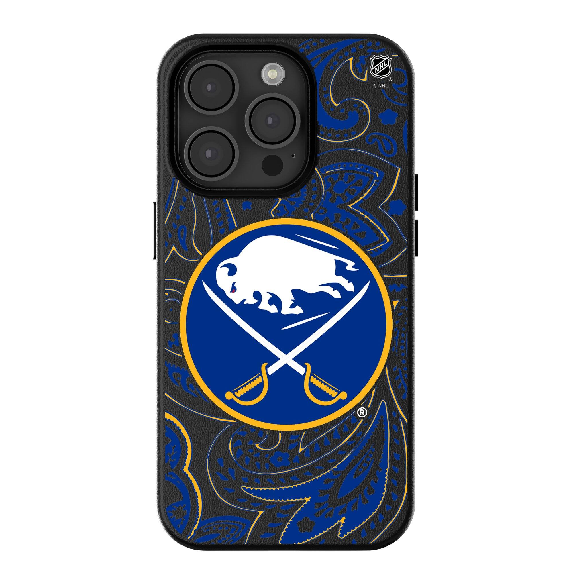 Keyscaper - NHL - Buffalo Sabres Paisley iPhone Magnetic Bump Case - 16 Pro - Black price history on PriceWatchPro