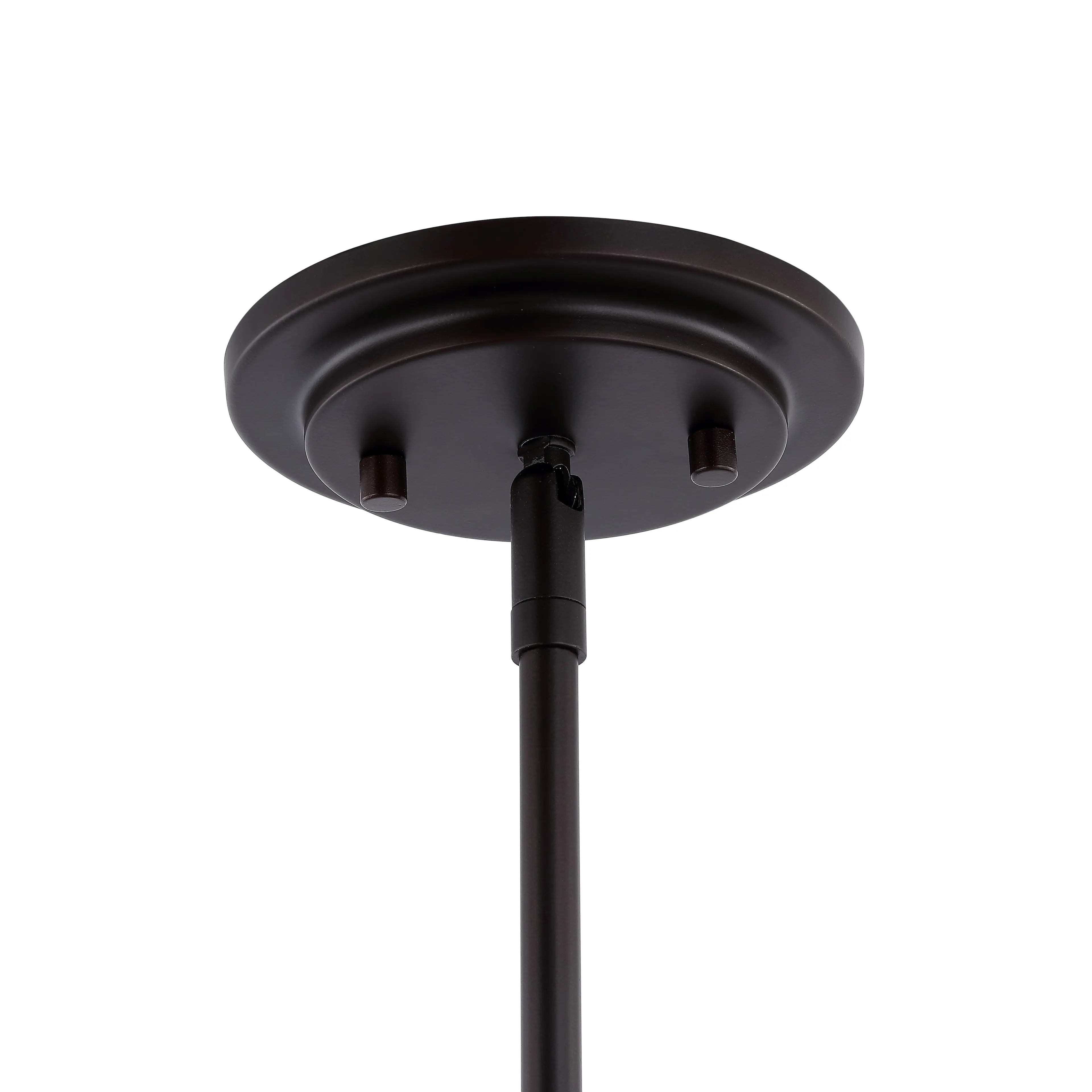 Alt View 5. Jonathan Y - Cade 27" 5-Light Metal Farmhouse Industrial LED Pendant, Oil Rubbed Bronze - Oil Rubbed Bronze.