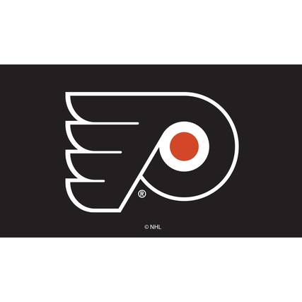 Front. Evergreen Enterprises - Philadelphia Flyers 28" x 16" Turf Mat - Multicolor.