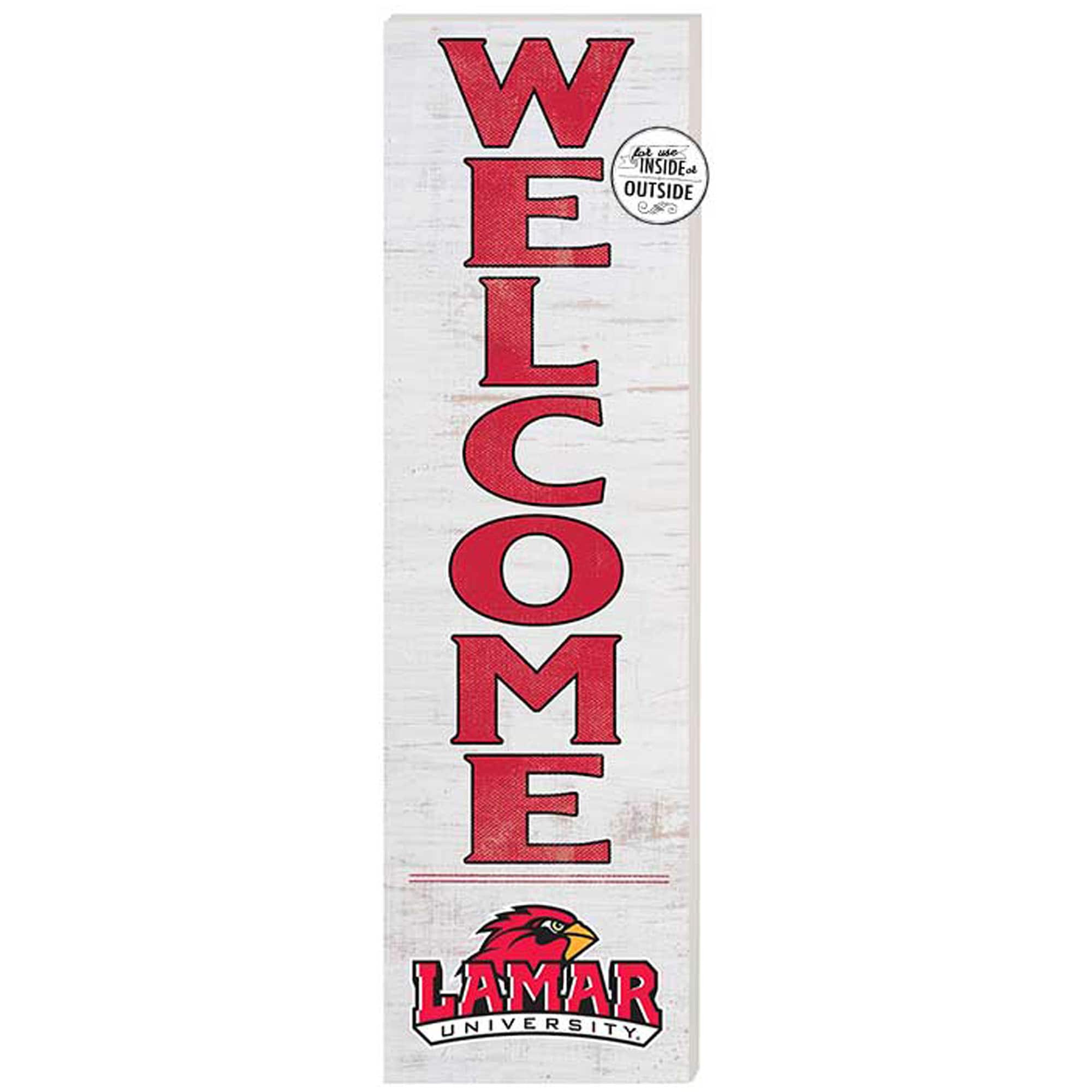 Lamar Cardinals 10'' x 35'' Indoor/Outdoor Welcome Sign