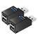 Front. Kitcheniva - 3 Port USB 3.0 Hub Portable High Speed Splitter For PC Laptop 2 Packs - Black.