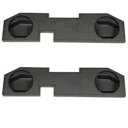 QPower - Dodge Ram Quad Cab '02-Newer Dual 12 Inch Subwoofer Enclosure (2 Pack)