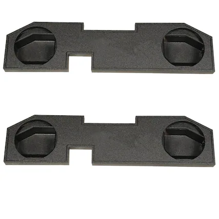 Front. QPower - QPower Dodge Ram Quad Cab '02-Newer Dual 12 Inch Subwoofer Enclosure (2 Pack).