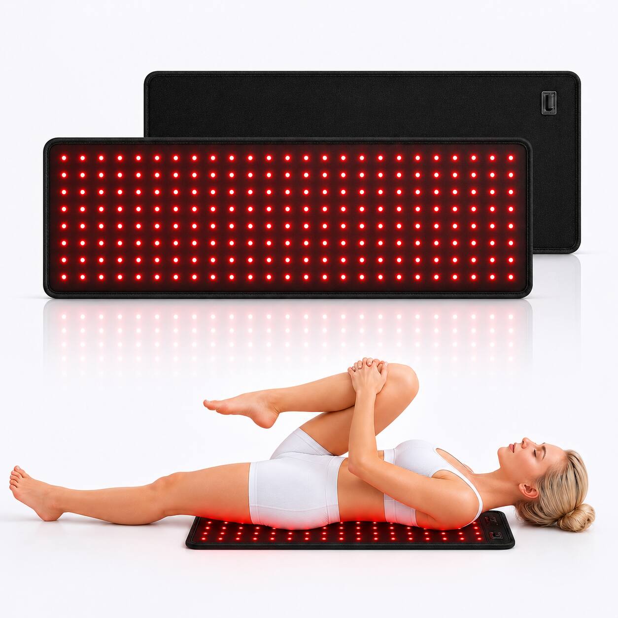 Front. iReliev - FullGlow™ Red Light & Near Infrared Pad.