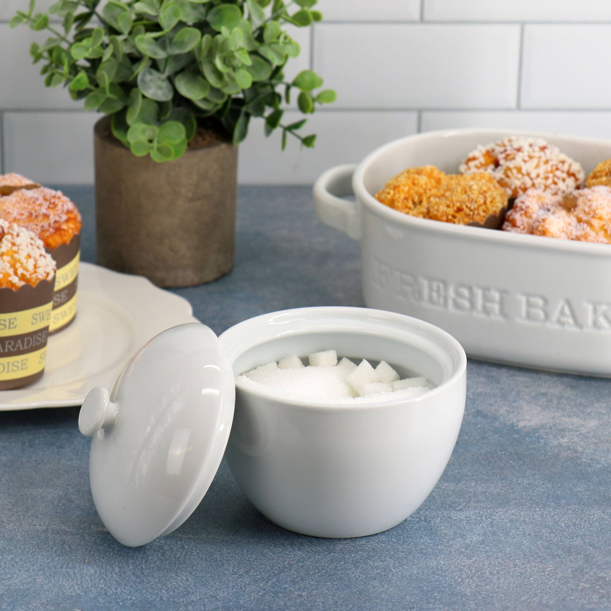 The text on the image reads "Fresh Baked Paradise."