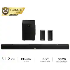 FLAGSHIP Skywave WMBA WF - MUPSUMA
5.1.2 CH Dolby ATMOS
6.5" SUBWOOFER
530W PEAK POWER