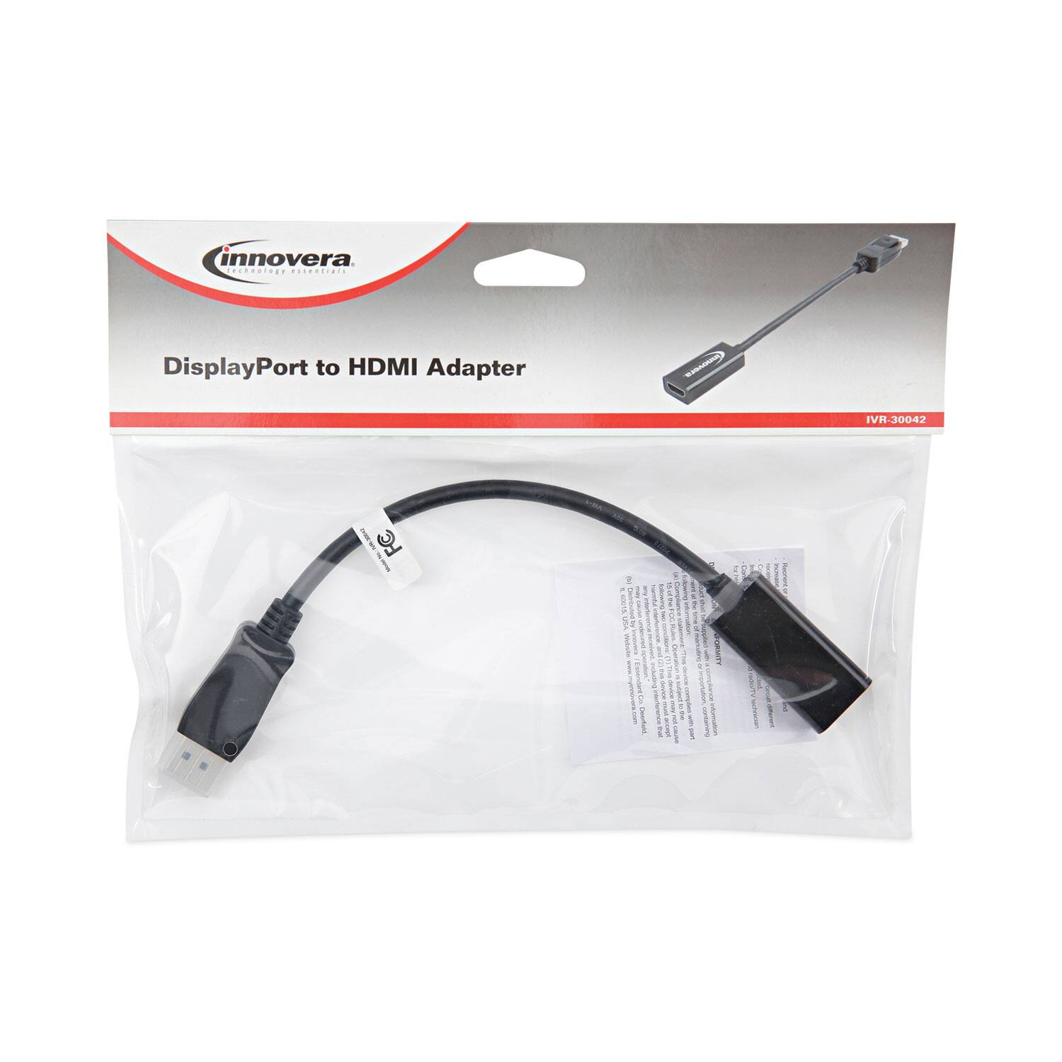 innovera  
DisplayPort to HDMI Adapter - IVR-30042
