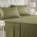 Front. CGK Linens - Luxury Soft 4 Piece Solid Bed Sheet Set - Deep Pocket Fits 8"-16" Mattresses - Queen - Sage Green.