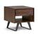 Front. Simpli Home - Lowry End Table - Distressed Charcoal Brown.