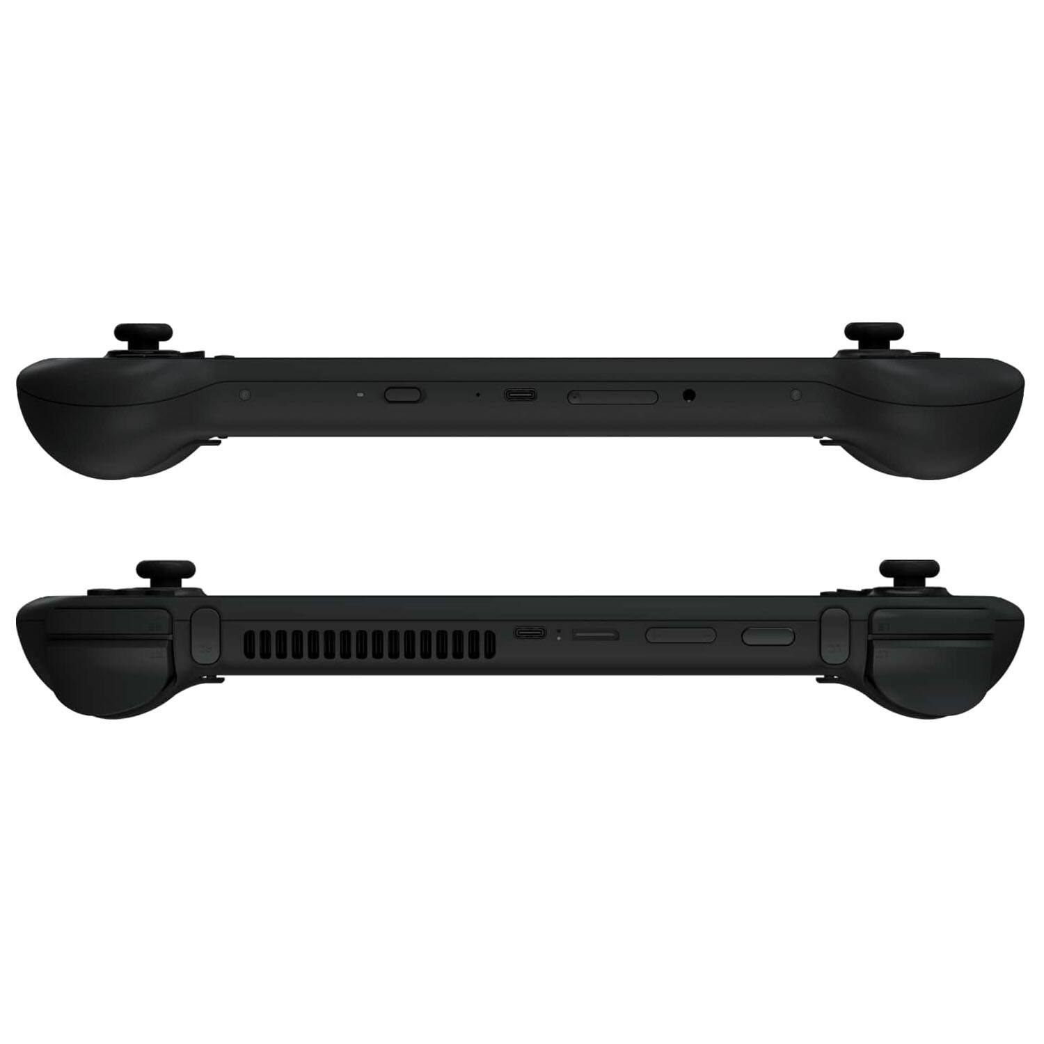 Left. Ayaneo - AYANEO 3 7" OLED Touchscreen Modular Gaming Handheld PC, AMD Ryzen AI 9 HX370 Processor, 32GB LPDDR5X RAM, 1TB NVMe - Black.