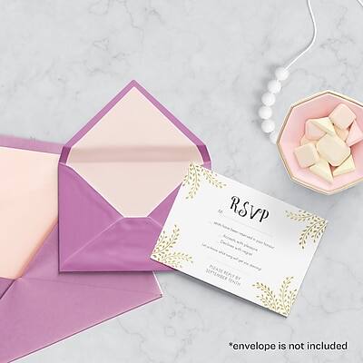 RSVP  
Please reply by September 10th  

*Envelope is not included