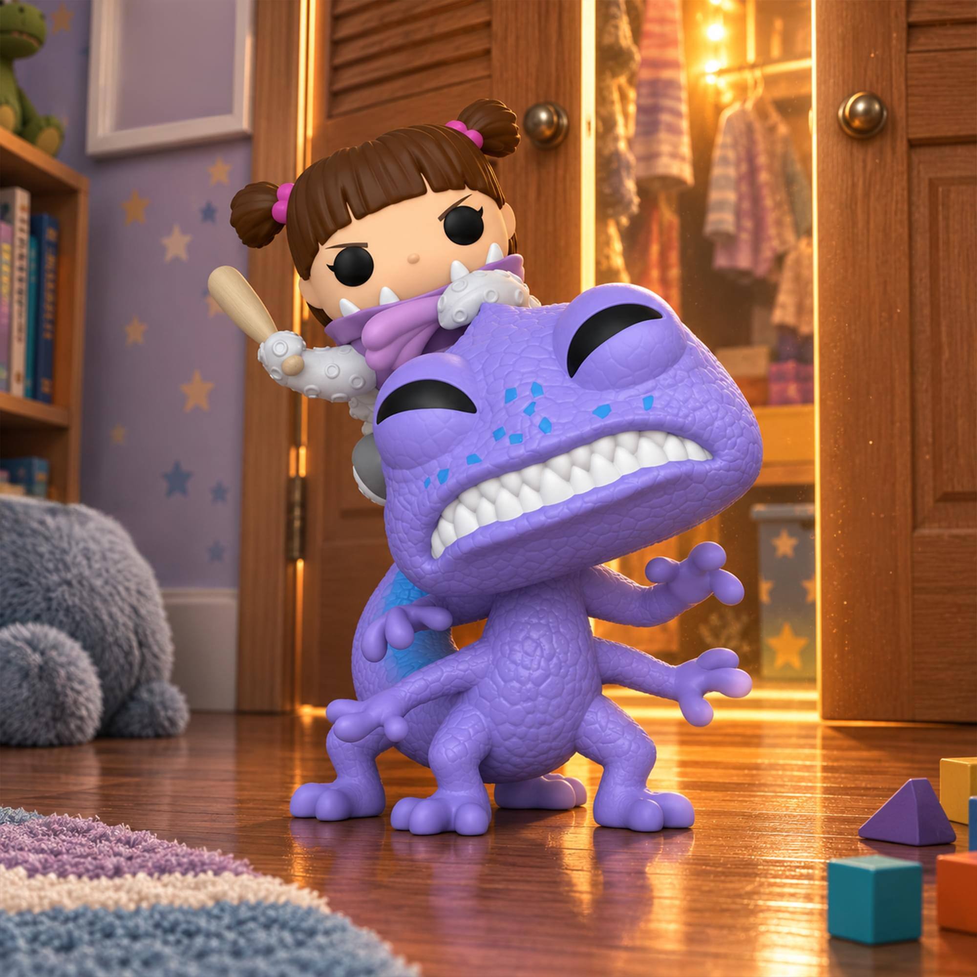 Alt View 10. Funko - Monsters: Randall vs. Boo #1759 - Purple.