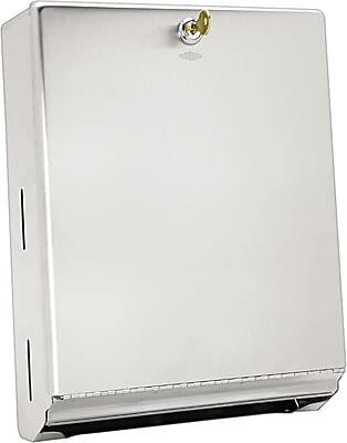 Alt View 1. Bobrick - Stainless Steel Paper Towel Dispenser - Grey.