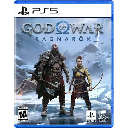 PS5
GOD OF WAR RAGNARÖK
MATURE 17+
M ESRB
Santa Monica Studios - M (Mature 17+)