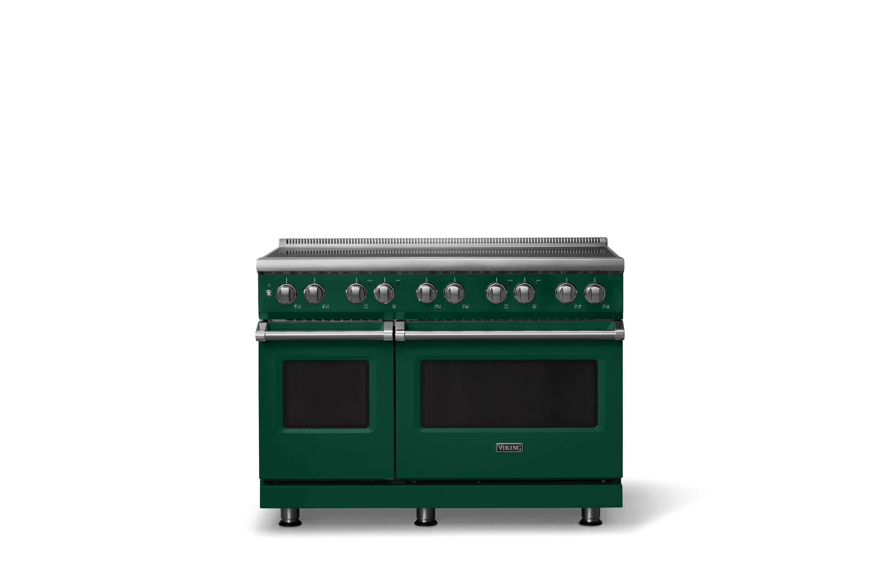 Viking - 48 in. Wide 6 Elements Pro 5 Series 7.3 Cu. Ft. Freestanding 6 Element Induction Convection Range - Ivy