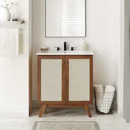 Soma Bathroom Cabinet Basin Not Included by Modway - Walnut
