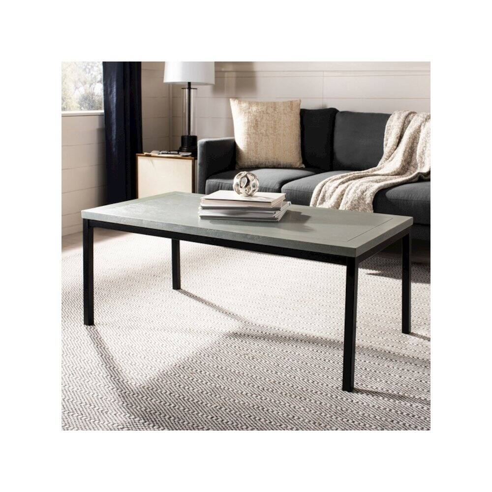 Left. Safavieh - Dennis Coffee Table, Ash Grey - Gray.