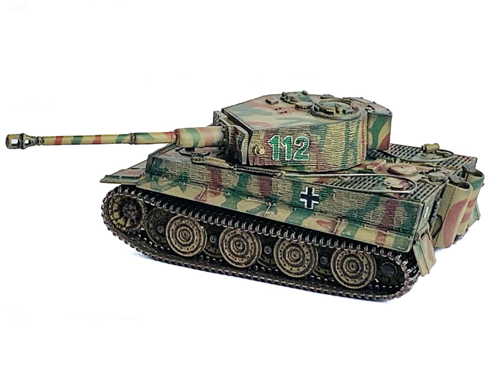 Angle. Dragon Models - Germany Tiger I Late Production with Zimmerit Tank 1./s.Pz.Abt.101 Normandy (1944) NEO Dragon Armor Series 1/72 - Multi.
