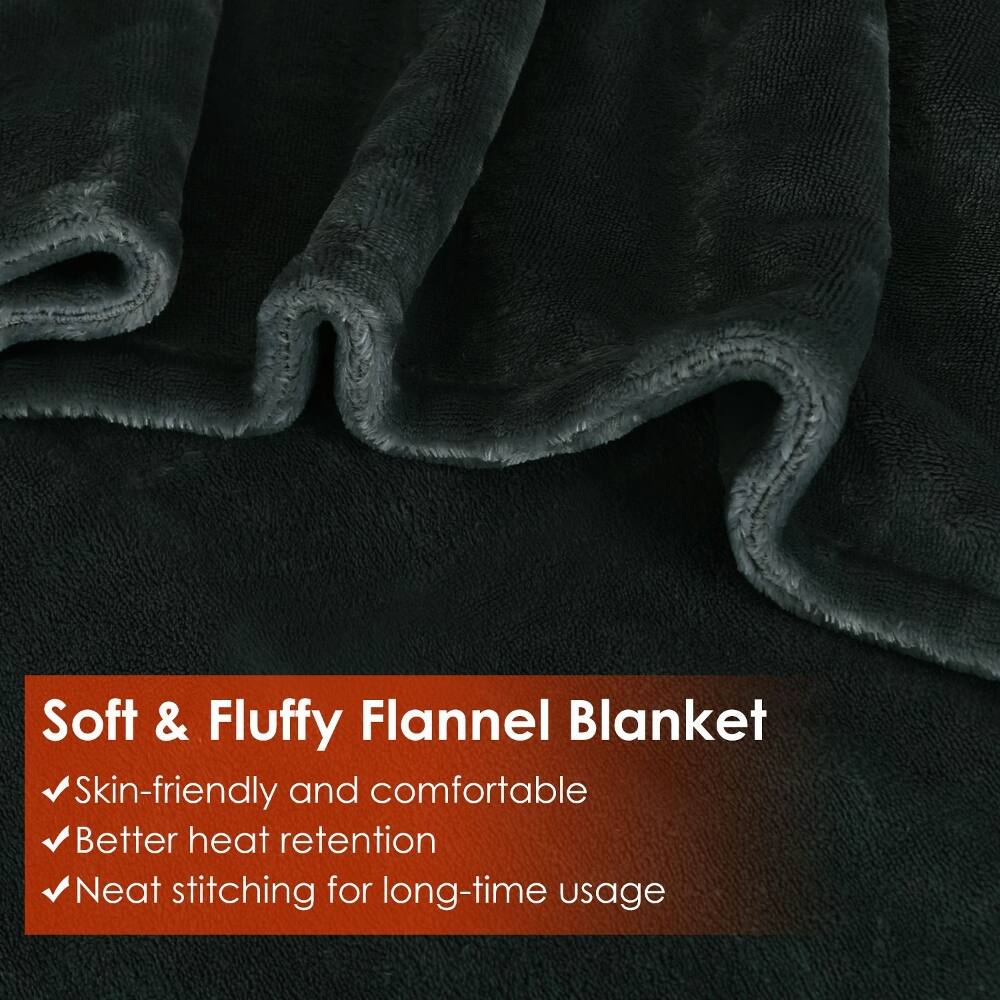 Soft & Fluffy Flannel Blanket  
Skin-friendly and comfortable  
Better heat retention  
Neat stitching for long-time usage