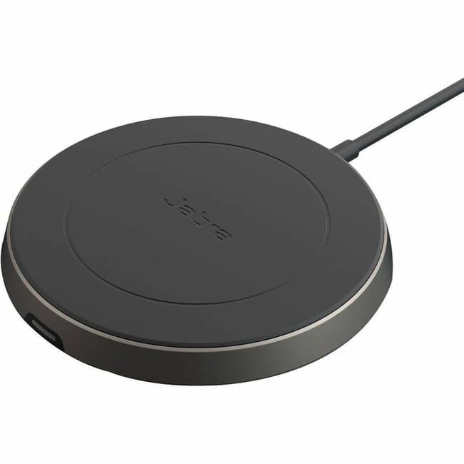 Jabra - Evolve2 65 Flex Wireless Charging Pad - Input connectors: USB - 1 Piece - Black