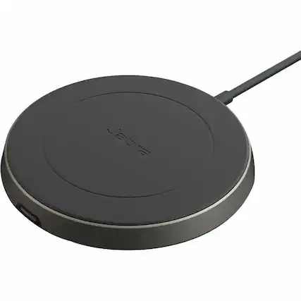 Front. Jabra - Jabra Evolve2 65 Flex Wireless Charging Pad - Input connectors: USB - 1 Piece - Black.