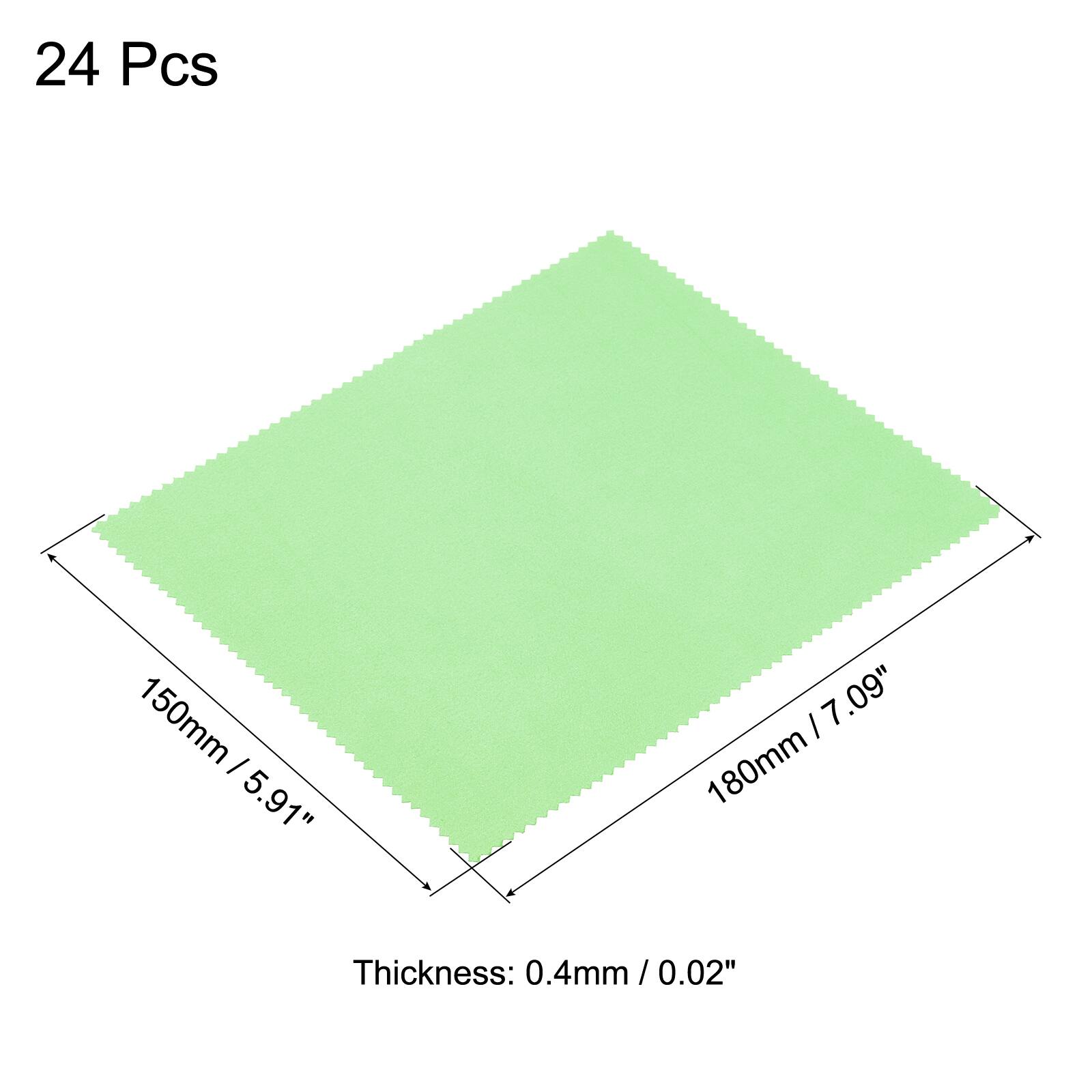 24 Pcs  
150mm / 5.91"  
180mm / 7.09"  
Thickness: 0.4mm / 0.02"