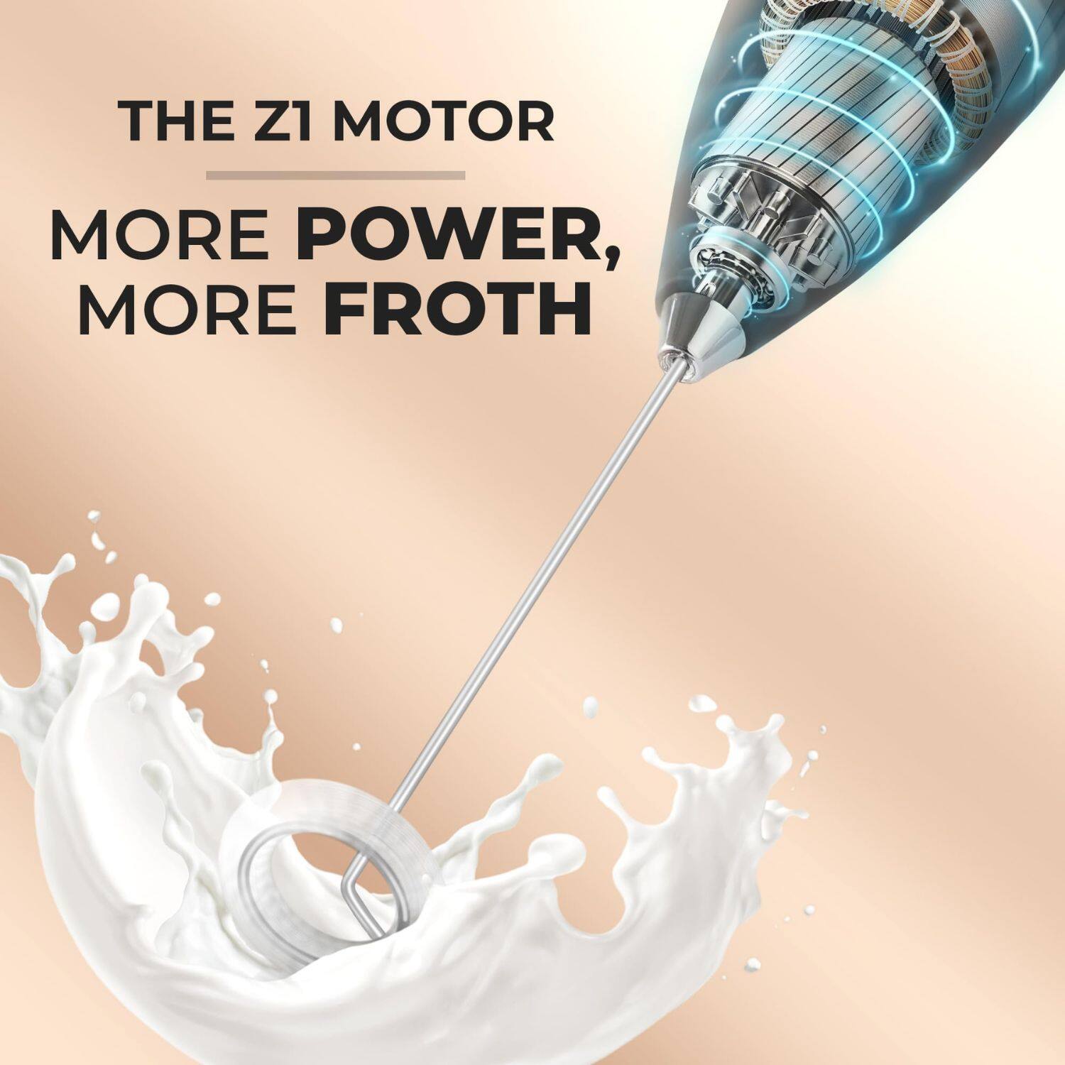THE Z1 MOTOR, MORE POWER, MORE FROTH