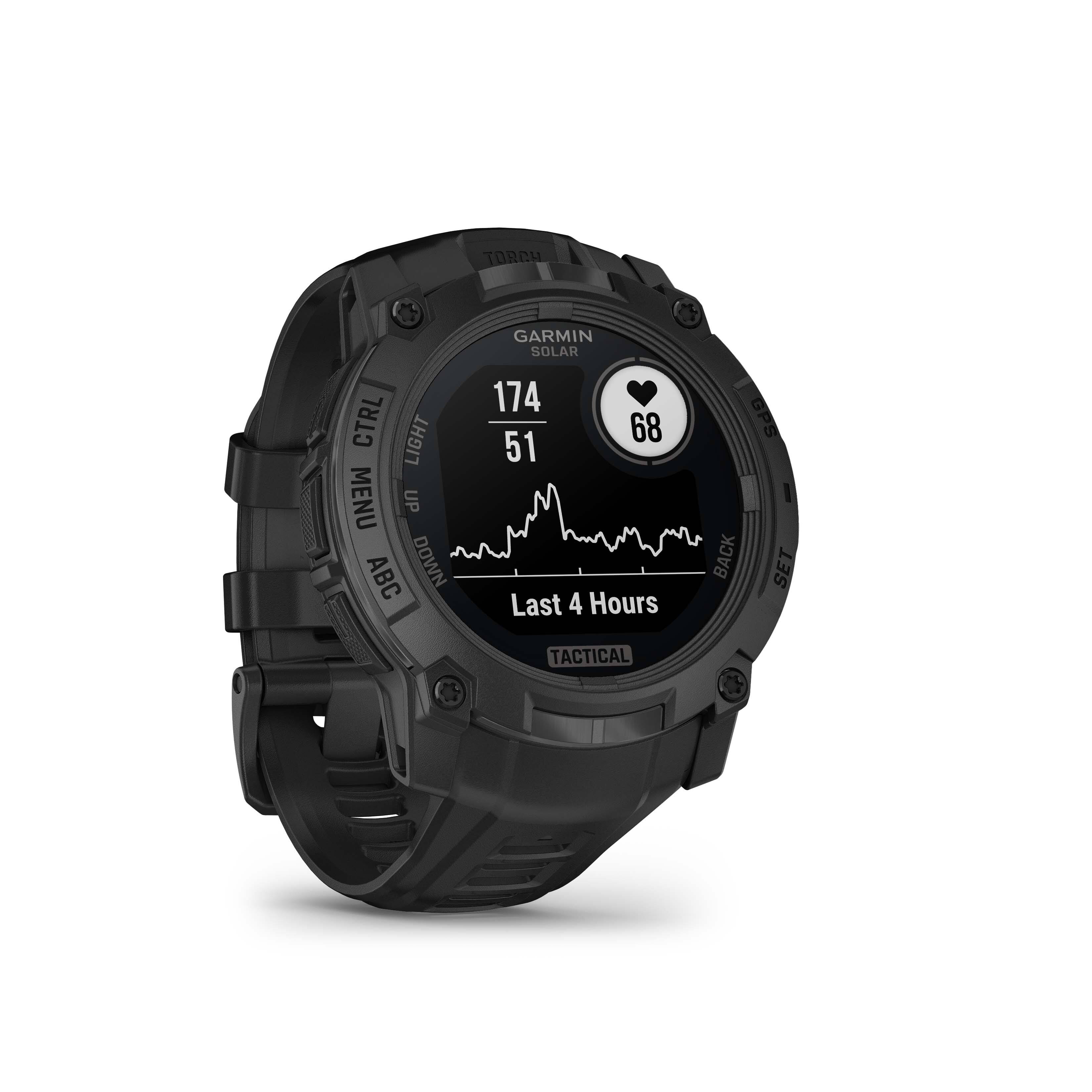 The text on the image is:

Garmin Solar 174 68 51 Last 4 Hours GPS BACK SET TACTICAL