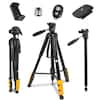 Front. Kodak - PhotoGear 2-in-1 70” Tripod & 64.5” Monopod with Remote, Travel Camera Tripod Stand - Black.